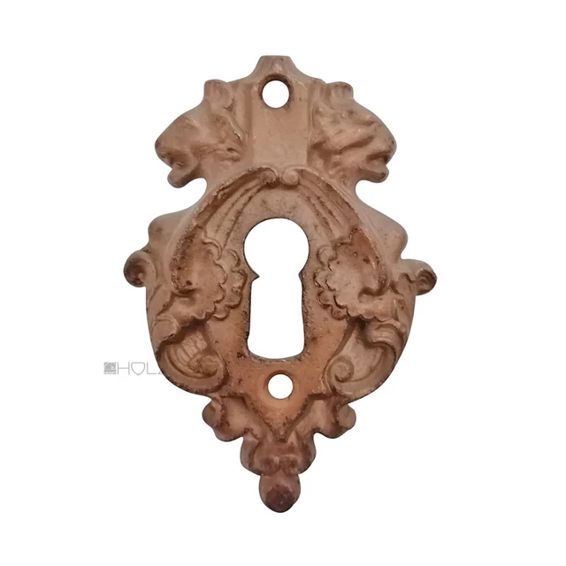 Battente Porta In Ghisa A Forma Di Leone - Stile Antico, Marrone, 23x17x4.5cm - Foto 6