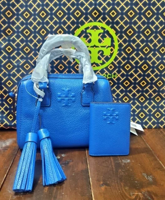 NWT Tory Burch Thea Woven Web Small Satchel, Moose/Moose, $558.00 ONLY ONE!