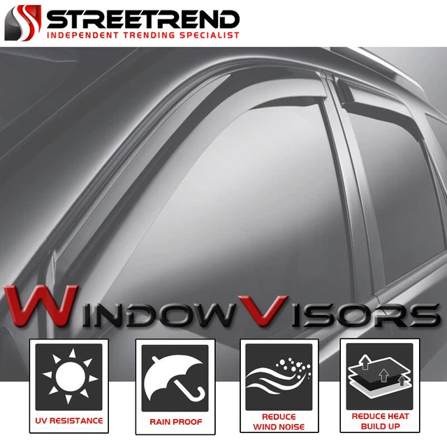 For 2007-2011 Toyota Camry Window Visors Sun/Rain/Wind Guard Shade Deflectors 4P
