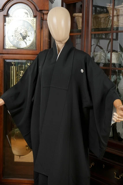 Dear Vanilla Japanese Silk Tomesode Kimono Women's Authentic Japan Vintage Mint 2