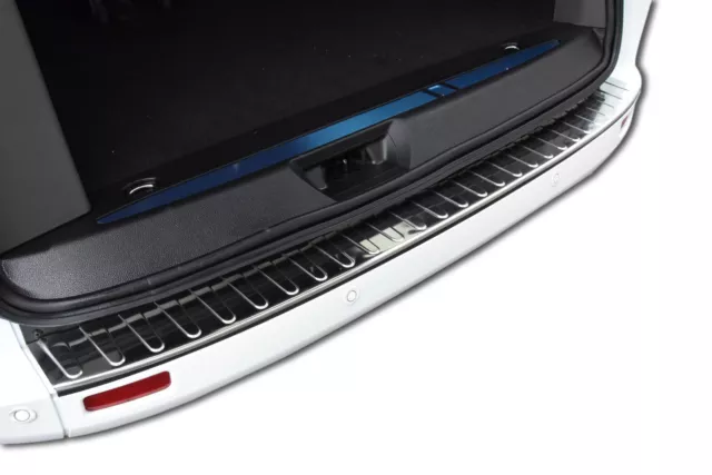 TO FIT FORD TOURNEO CUSTOM 2012-up REAR BUMPER SILL PROTECTOR STAINLESS STEEL