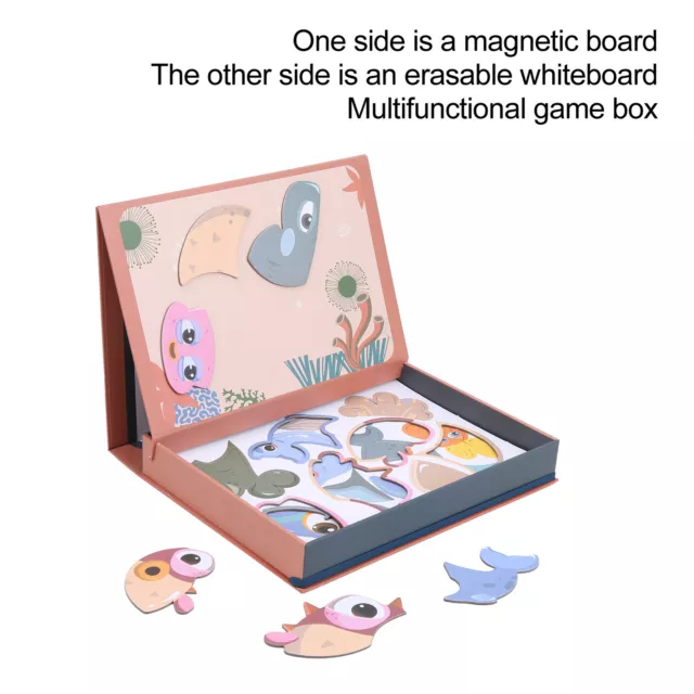 Children DIY Magnet Puzzle Toys Drawing Board Kid Magnetic Puzzle Educational To