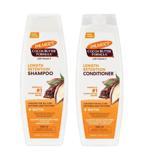 Palmer's Cocoa Butter Formula Length Retention Shampoo & Conditioner 400ml