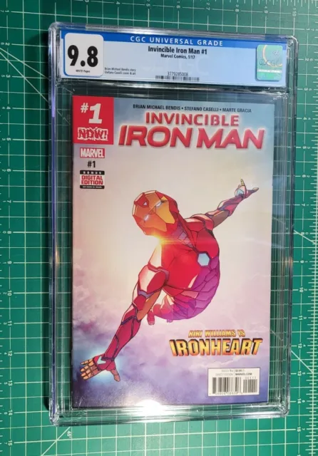 Invincible Iron Man #1 (2017) NM CGC 9.8 1st Ironheart Riri Solo Marvel Comics