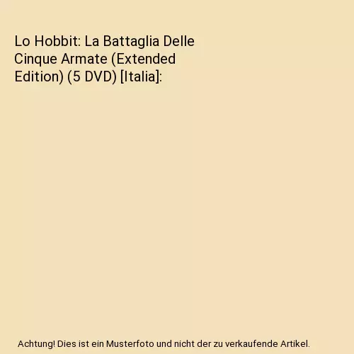 Lo Hobbit: La Battaglia Delle Cinque Armate (Extended Edition) (5 DVD) [Italia],