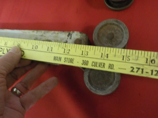 2 Antique  Barn Door Pulley Hanger  /  Roller Cast Iron 3