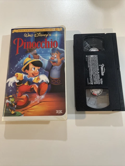 Pinocchio 60th Anniversary Edition Walt Disney VHS Home Video Movie Classic