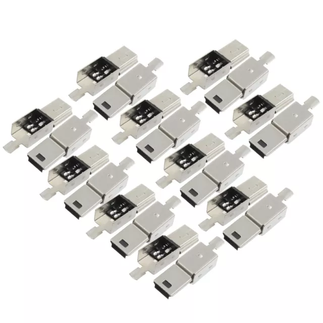 Lot de 20 Mini-USB 5 broches Type B prise mâle Port connecteur brasage