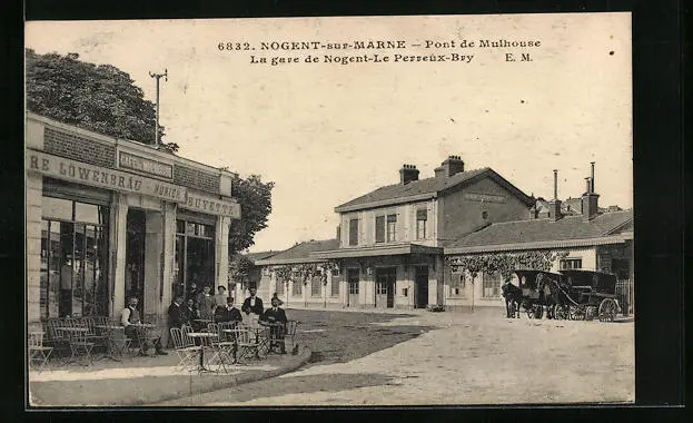 CPA Nogent-sur-Marne, Pont de Mulhouse, La Gare
