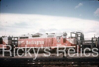 Duplicate Slide BN/CB&Q #2036 EMD GP20 Denver CO 1971 Action Burlington