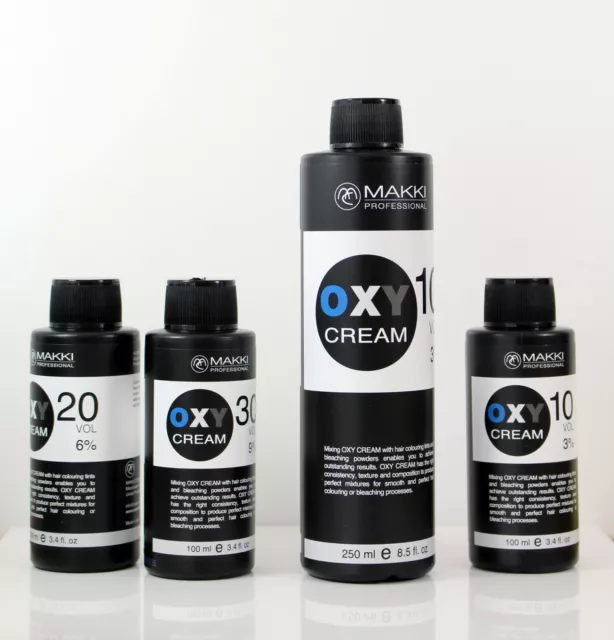 Professional Oxy Cream Developer Hydrogen Peroxide Hair Colour Colourant Bleach