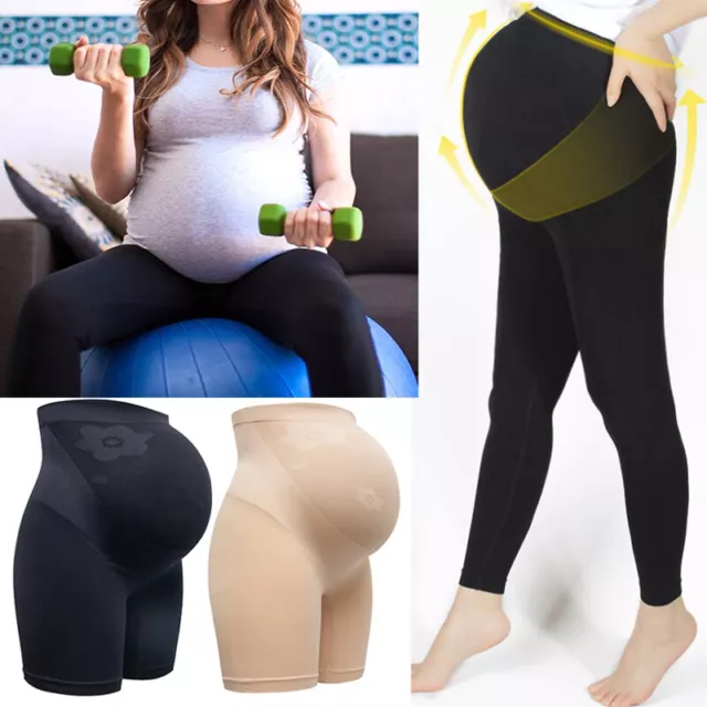 Womens Soft Comfortable Maternity Pregnancy Leggings Compression Pregnancy Pants