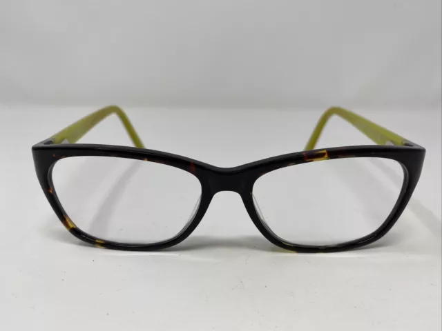 Nicole Miller New York Eyeglasses Frame BALANCHINE C01 52-15-138 Tort/Green DQ13