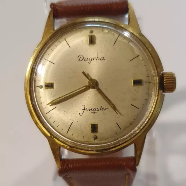 Reloj Hombre Vintage "Dugena " Jungster" Mecánico Alemán Calibre 1101 Manual