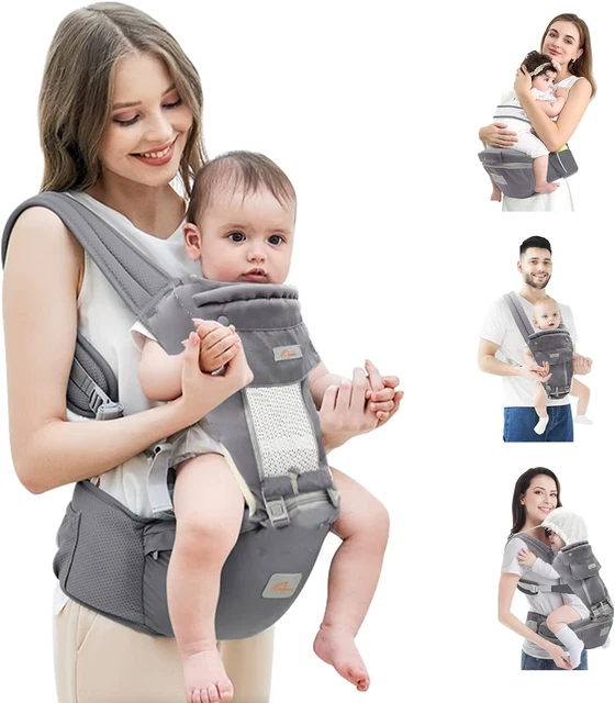 Acheter Porte-bébé ergonomique avec siège de hanche amovible, porte-bébé  multifonctionnel du nouveau-né au tout-petit