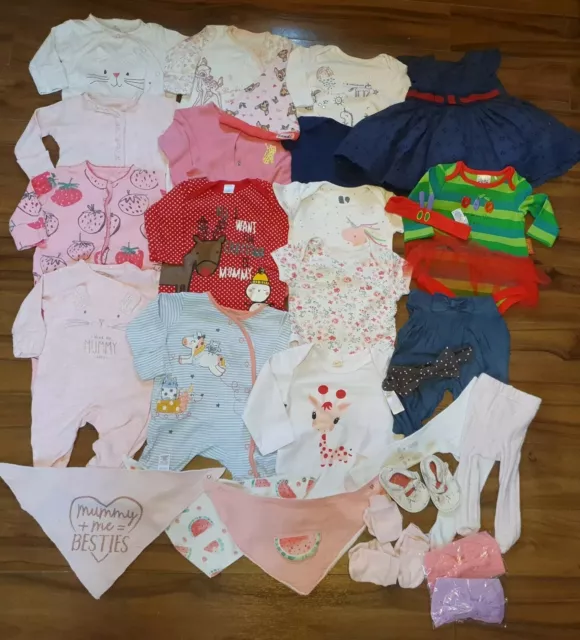 *F*A*B* Adorable baby girl clothes bundle 0-3 months Next, Disney,MiniClub, M&P