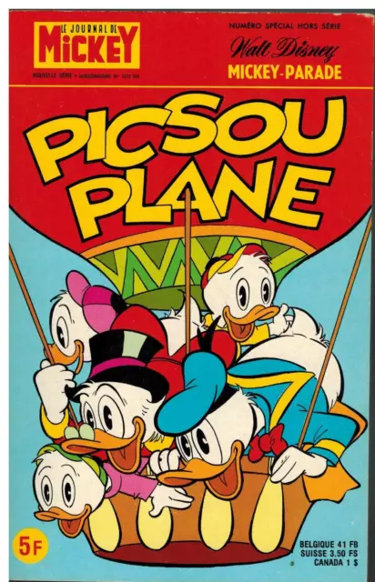 MICKEY PARADE Série 1 N° 1372 Bis (N°59) - "Picsou plane"