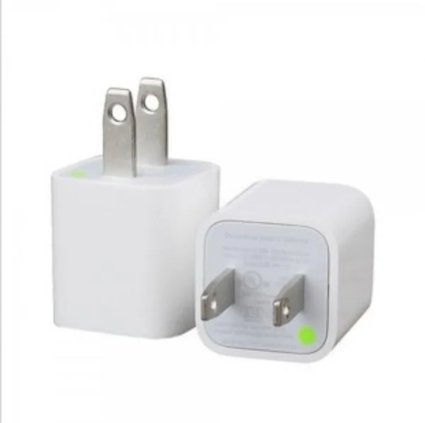 2x FOR iPhone 6 7 8 Plus White 1A USB Power Adapter AC Home Wall Charger US Plug