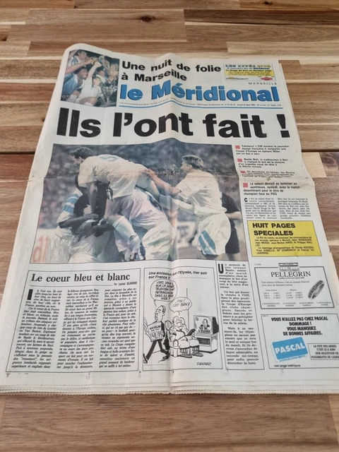 Football Om Mai 1993 Finale Coupe D'europe Olympique De Marseille
