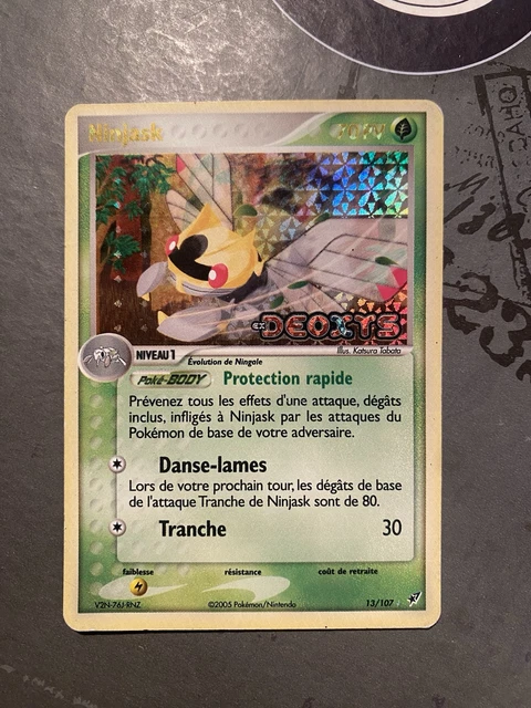 CARTE POKÉMON NINJASK 13/107 Holo Reverse Stamp Ex Deoxys Gold Or ...