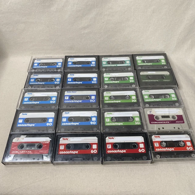 20X BLANK CASSETTE Tapes Concertape 30 60 90 120 Mins Used Pre Recorded