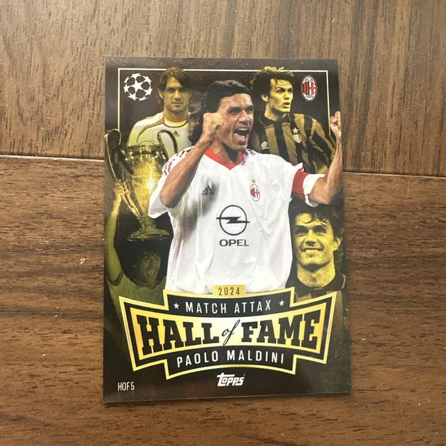 PAOLO MALDINI HALL OF FAME Card # HOF5 - Topps Match Attax 2024/25 24/ ...