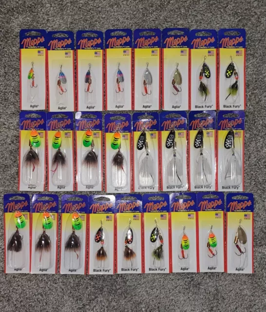 Mepps Spinner Bait Lures Trout Bass Pike Panfish Salmon  ❗️ Nice Lot Of 25 ❗️