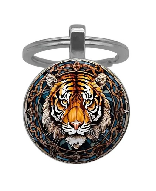 Porte-clés Ou Bijou De Sac Chevalier Templier - Cabochon Acier Inoxydable 2,6 Cm - Design Médiéval élégant - Idée Cadeau
