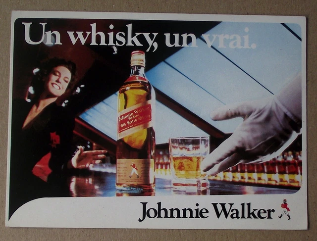 Carte postale Publicité Johnnie Walker , un whisky , un vrai   CPSM