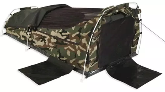 Sahara Nomad Double Dome Canvas Swag & Bag - Camo