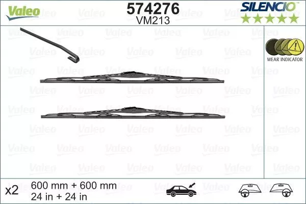 VALEO 574276 Wischblatt für OPEL