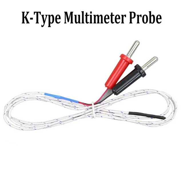 Sonde multimètre de type K facile à utiliser avec bouchons banane WRN 01A ther