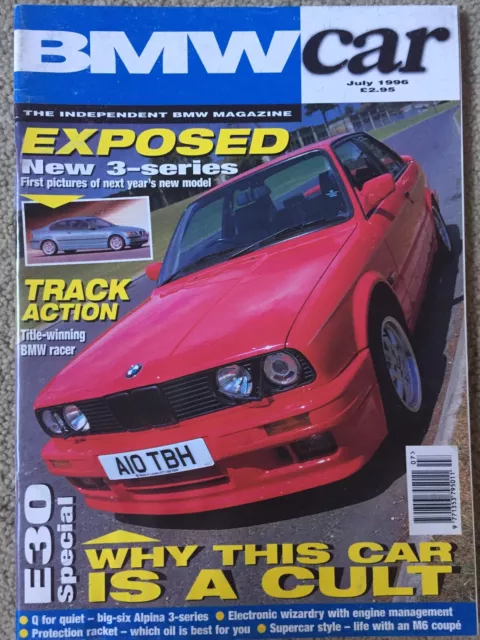 BMW CAR MAGAZINE - July 1996 e24 m6, e30 3-series, e10 2002 racer $11. ...
