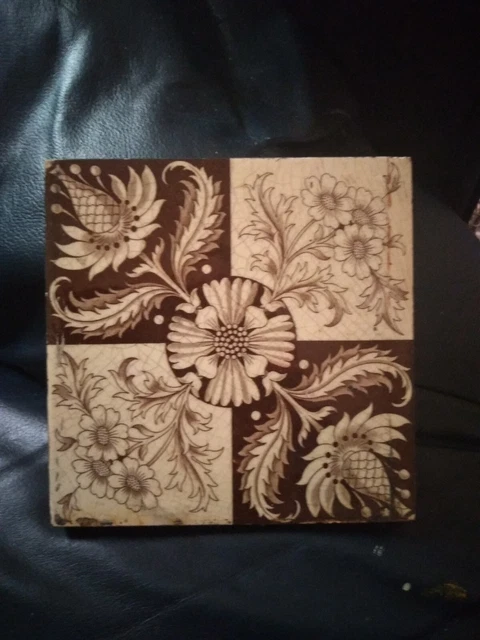 Antique  Minton Aesthetic Victorian Tile Circa 1890's