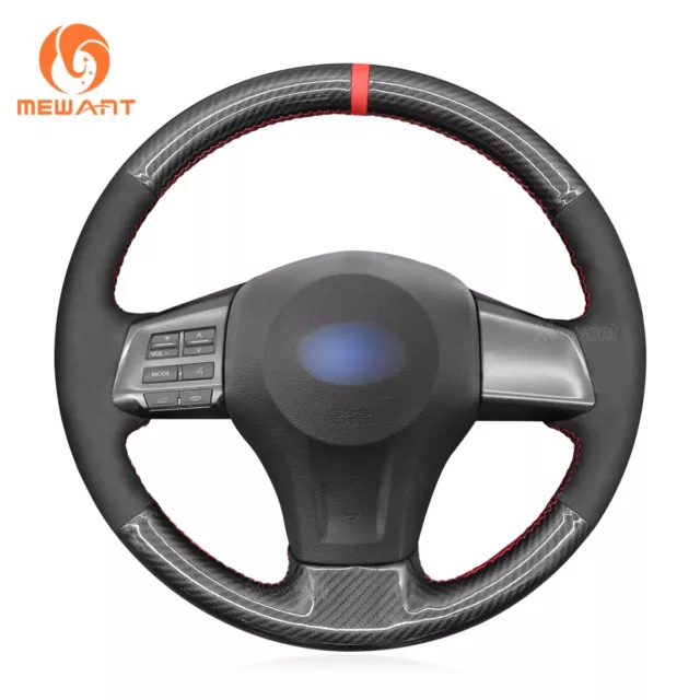 For Subaru Legacy Steering Wheel Cover Alcantara Carbon Leather Suede Wrap J
