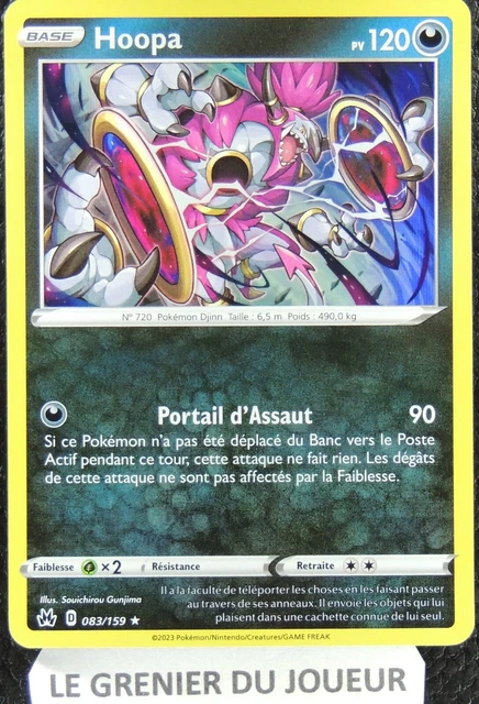 Pokemon Card Hoopa 083/159 HOLO RARE ZENITH SUPREME FR NEW