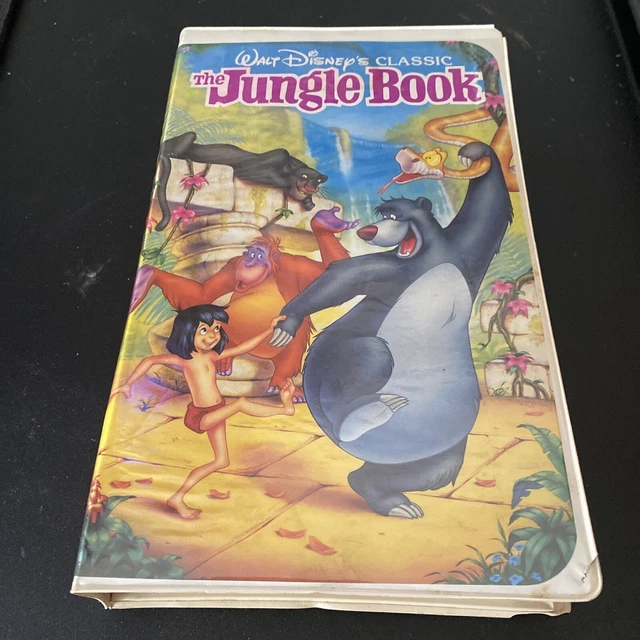 Walt Disney's Classic The Jungle Book VHS Black Diamond in Clamshell vintage!