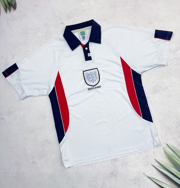 Maillot Angleterre Domicile Umbro 2007-2009 – Taille XL, Blanc, Occasion