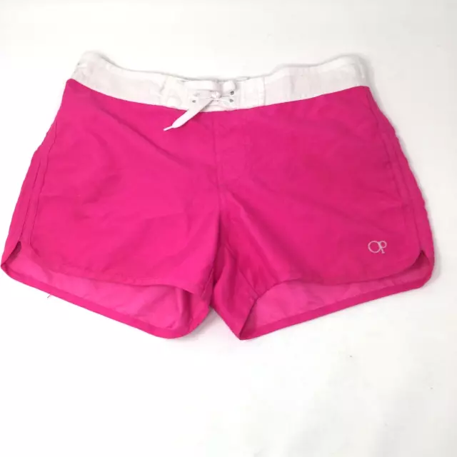 Kids Op Girls Board Shorts Swim Cover UP Pink Large 10/12 UPF 50