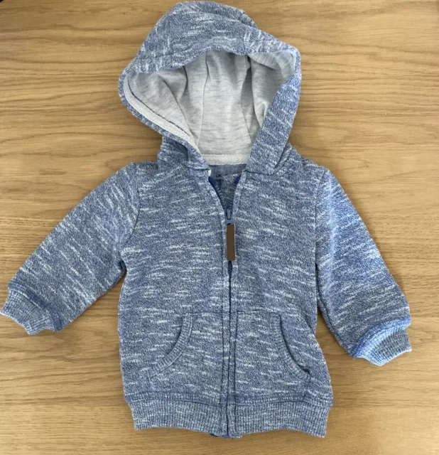 Baby Boys Blue Hoodie Age 0-3 Months From F&F