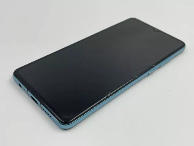 Original Huawei P30 OLED LCD Display Aurora Blue mit Rahmen