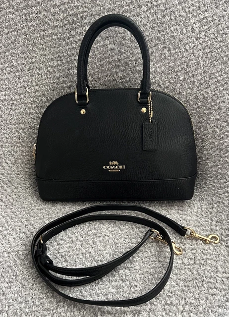 NEW COACH SIERRA Satchel in Crossgrain Leather Black 127.72 PicClick UK