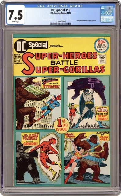 DC Special-DC-1975-#16--Graded 7.5 by CGC--Superman--Batman--Wonder Woman--Flash