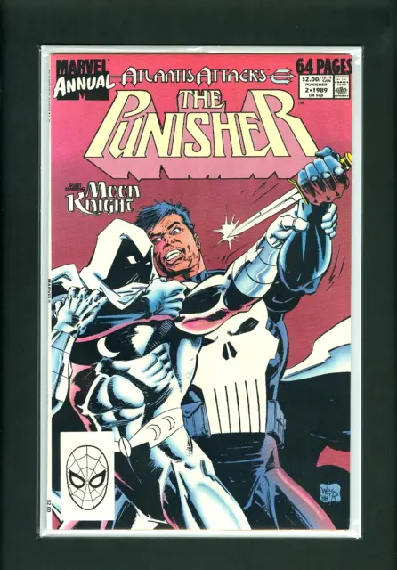 PUNISHER ANNUAL #2~Marvel Comics, 1989~1st Team-Up w/ Moon Knight~VF/NM
