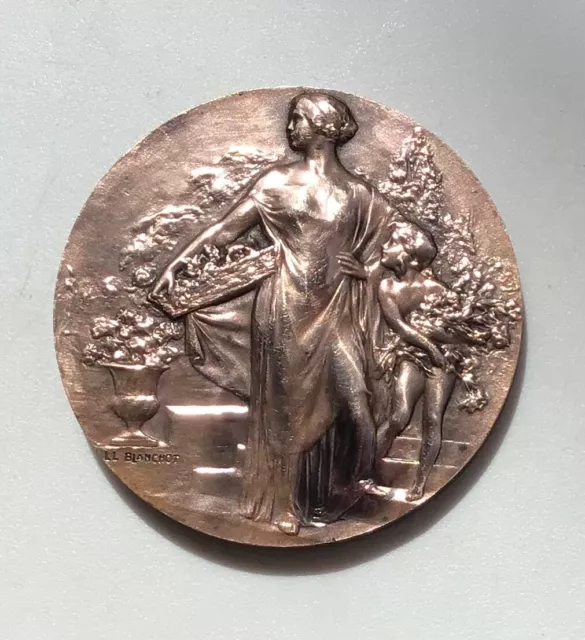 Ancienne médaille bronze horticulture  Blanchot