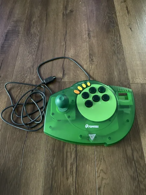 Sega Dreamcast Green Topmax Top Max Arcade Fight Stick Controller Joystick