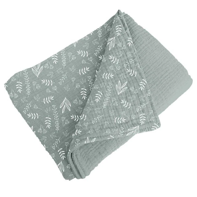 Paris Prix - Couverture Pour Bébé "coton" 75x75cm Vert Céladon
