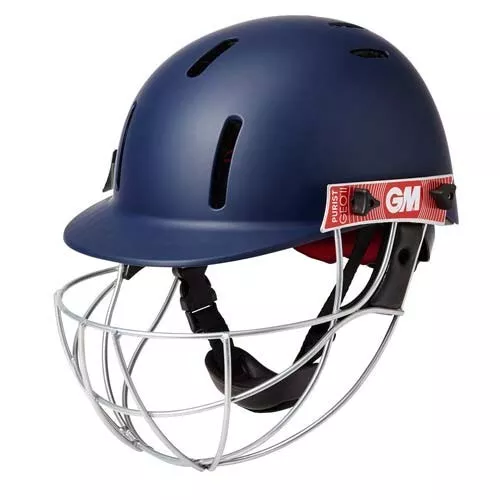 Gunn & Moore Purist GEO II Navy Senior Cricket Helmet with Steel Grill