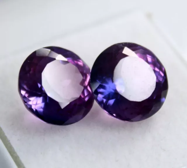 10 carats extrêmement rare tanzanite naturelle violette ronde certifiée...