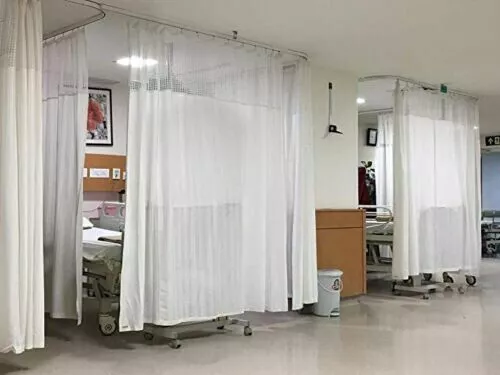 Polyester Hospital (ICU/Clinic/Ward) Curtain of Different Sizes Water Repellant
